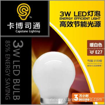 Warm White 3W Super Brightness E27 LED Bulb
